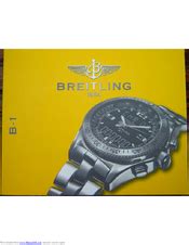 breitling watch manual.